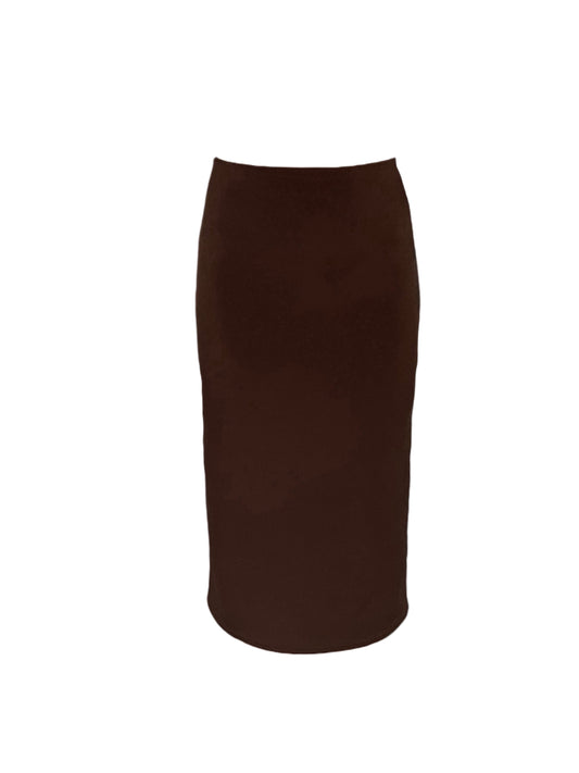  Brown Midi Skirt